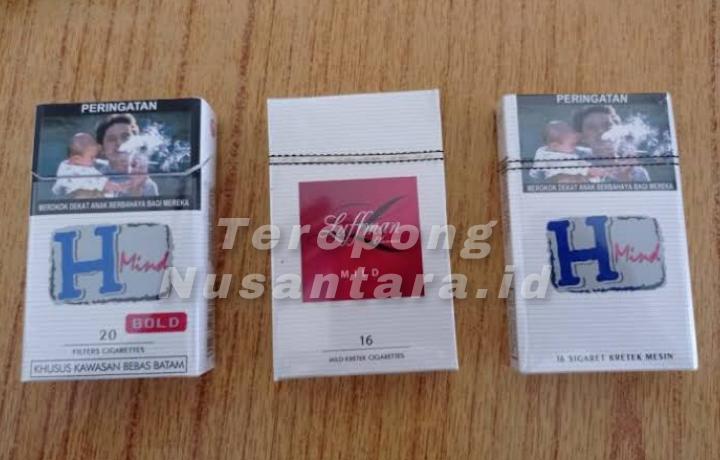 Rokok Non Cukai (Ilegal) Luffman & H mind Makin Marak Beredar di Batam