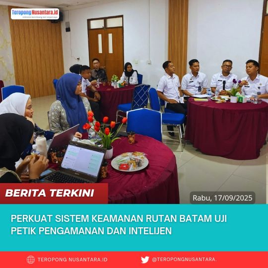 Uji Petik Pengamanan dan Intelijen Tahun 2025, Perkuat Sistem Keamanan Rutan Kelas IIA Batam
