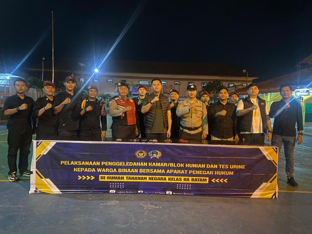 Rutan Batam dan APH Dukung Pemberantasan Handphone dan Narkoba